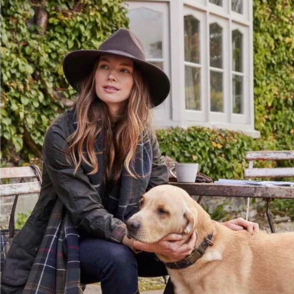 NWT Barbour Tack Fedora Chocolate Brown Size Large - Picture 5 of 5